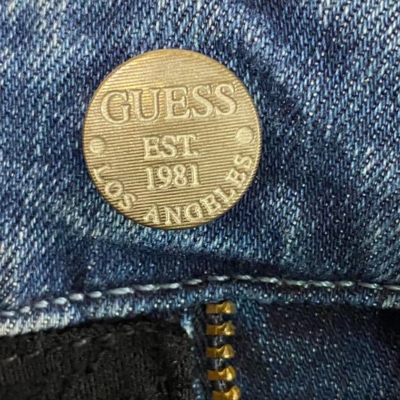 Guess I )enim Shorts Blue Size 27 Waist SKU 000318-1 - Picture 6 of 9
